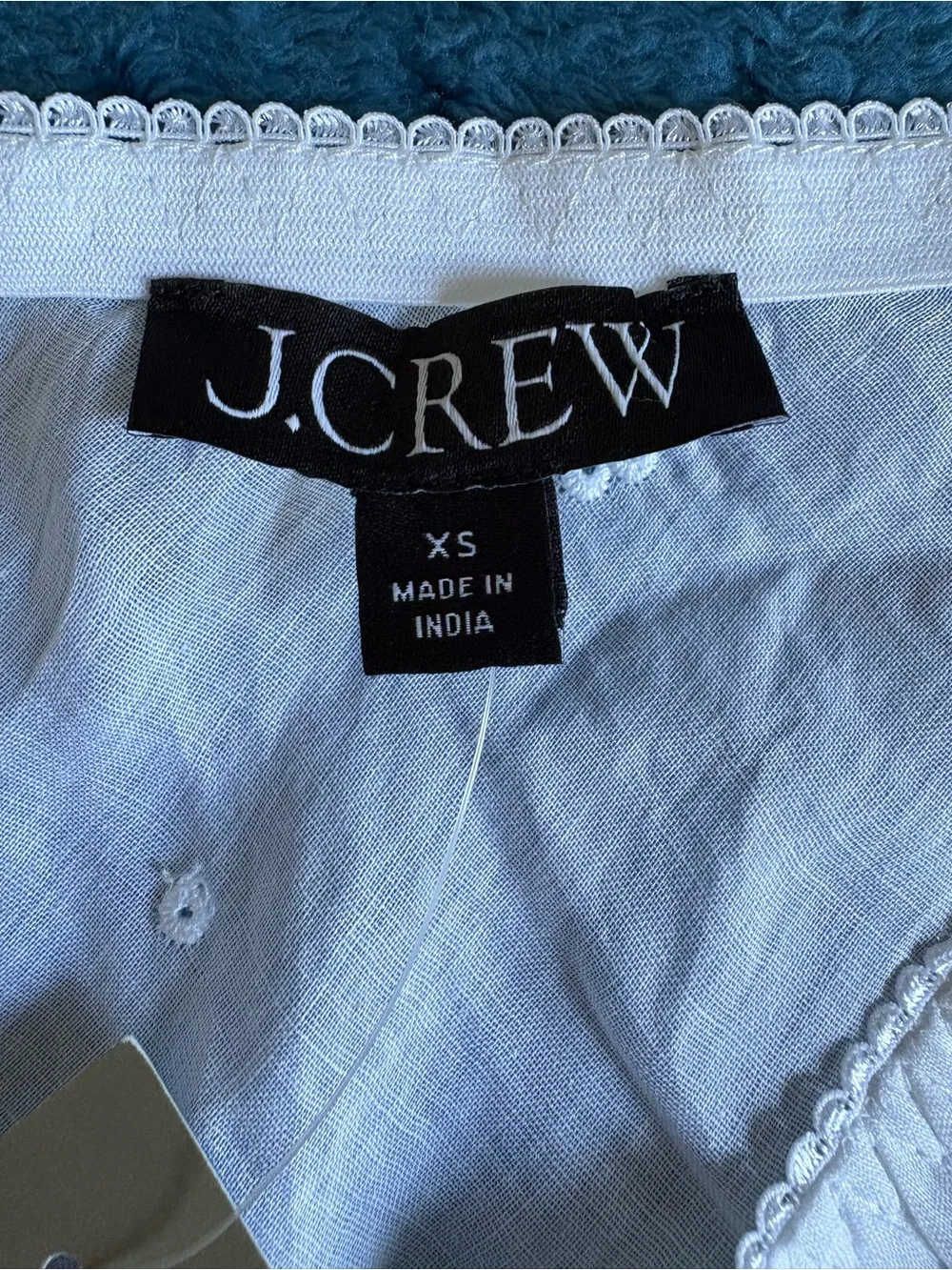 J. Crew White Eyelet Medí Skirt Swim Cover Up
